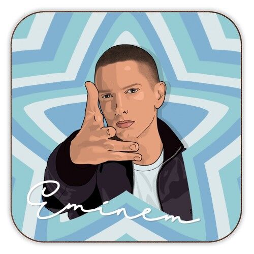 Coasters 'Music stars eminem print'