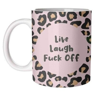 Mugs 'Live Laugh Leopard Print'