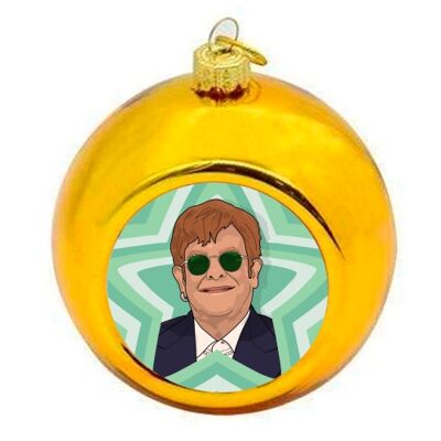 Christmas Baubles 'Music stars Elton Joh