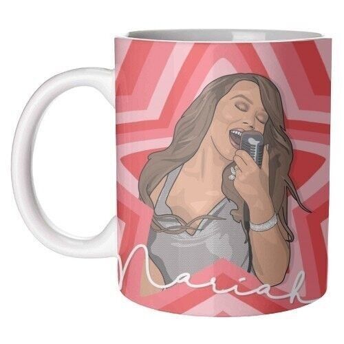 Mugs 'Music stars Mariah Carey print'