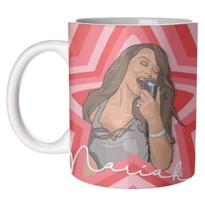 Tazas 'Estrellas de la música con estampado de Mariah Carey'