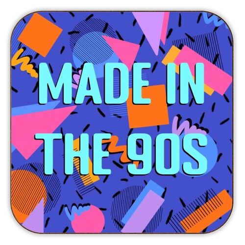 Coasters 'Made in the 90s print'