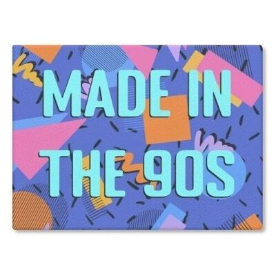 Schneidebrett 'Made in the 90s print'