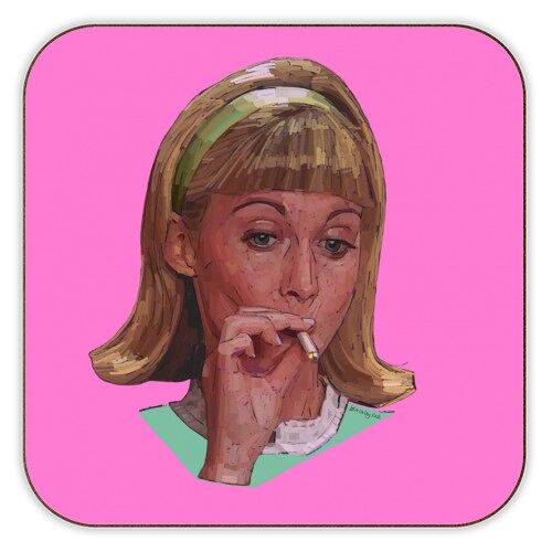 Coasters 'Smoking Sandy' by Beverley Rae