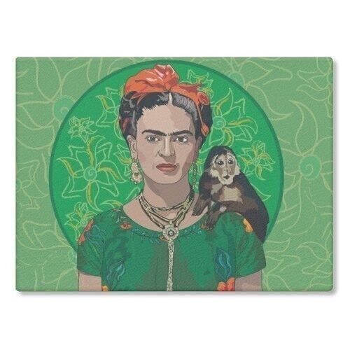 Chopping Board 'Frida Khalo & Monkey Col