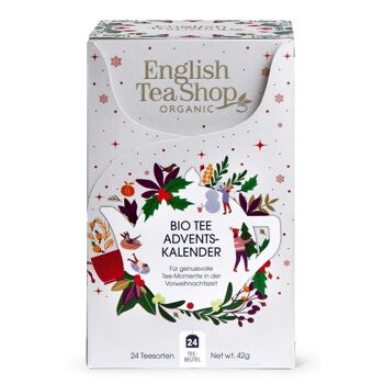 English Tea Shop - Calendrier de l'avent du thé blanc, 24 sachets de thé emballés individuellement avec des thés biologiques 6