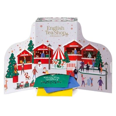 English Tea Shop - Tea advent calendar white, 24 individually wrapped tea bags with organic teas