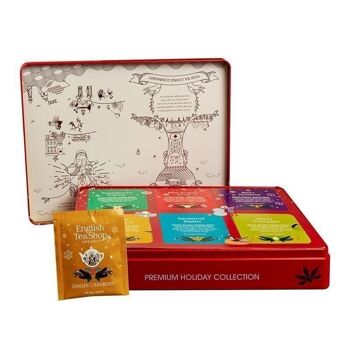 English Tea Shop - Collection de thés d'hiver dans une boîte en métal noble "Premium Holiday Collection" rouge, bio, 36 sachets de thé 6