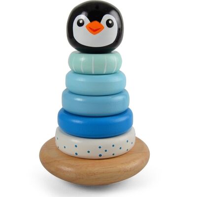 Magni - Torre apilable de pingüinos, azul