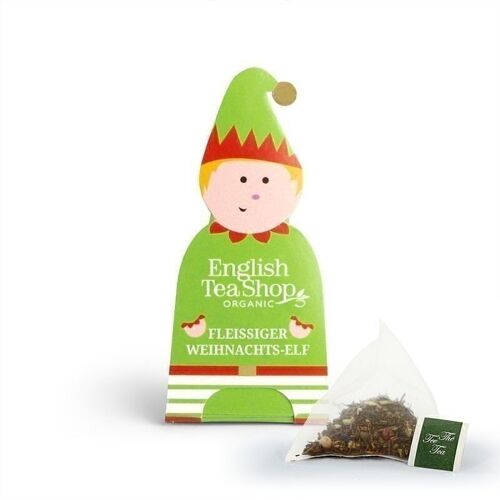English Tea Shop - Weihnachtsgeselle Elf "Fleißiger Weihnachts-Elf", BIO, 25 Pyramidenbeutel (à 2 g einzeln verpackt, á EAN 680275058953)