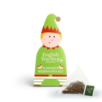 English Tea Shop - Christmas Journeyman Elf "Busy Christmas Elf", ORGANIC, 25 pyramid bags (each 2 g individually wrapped, á EAN 680275058953)
