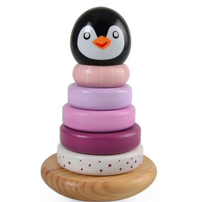 Magni - Torre apilable de pingüinos, rosa