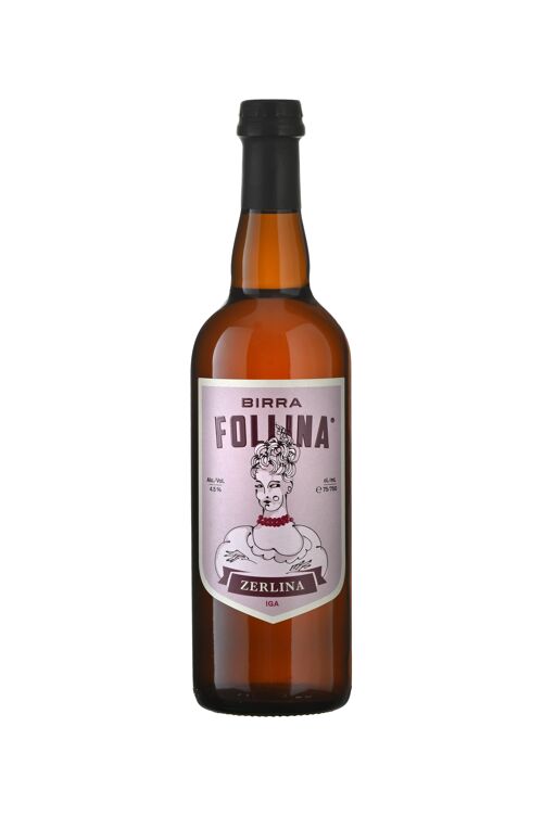 ZERLINA 75 cl - Italian Grape Ale - birra bionda rosata con aggiunta di mosto d'uva e sentori di frutto a bacca rossa