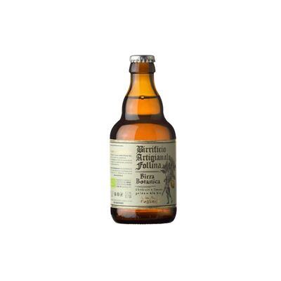 ORGANIC BOTANICA WITH ELDERBERRY AND LEMON 33cl - blonde aperitif beer, it has freshness and lightness given by elderflowers and Sicilian lemon peels