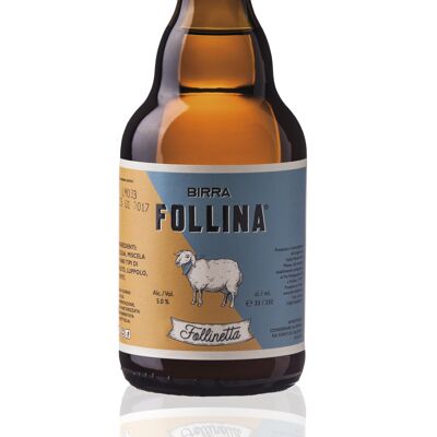 FOLLINETTA 33 cl - SAISON - bière blonde et légère avec un excellent équilibre malt-houblon, à l'apéritif et en repas...    un passe-partout !