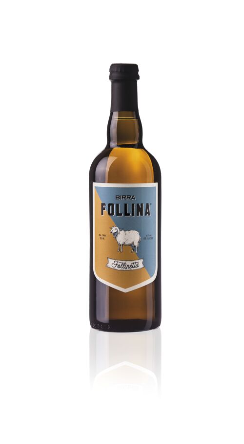 FOLLINETTA 75 cl - SAISON - birra bionda e leggera con ottimo equilibrio malto-luppolo, da aperitivo e da pasto... un passepartout!