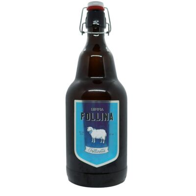 FOLLINETTA MAGNUM 2 lt - SAISON - blonde and light beer with excellent malt-hop balance, as an aperitif and as a meal...  a master key!