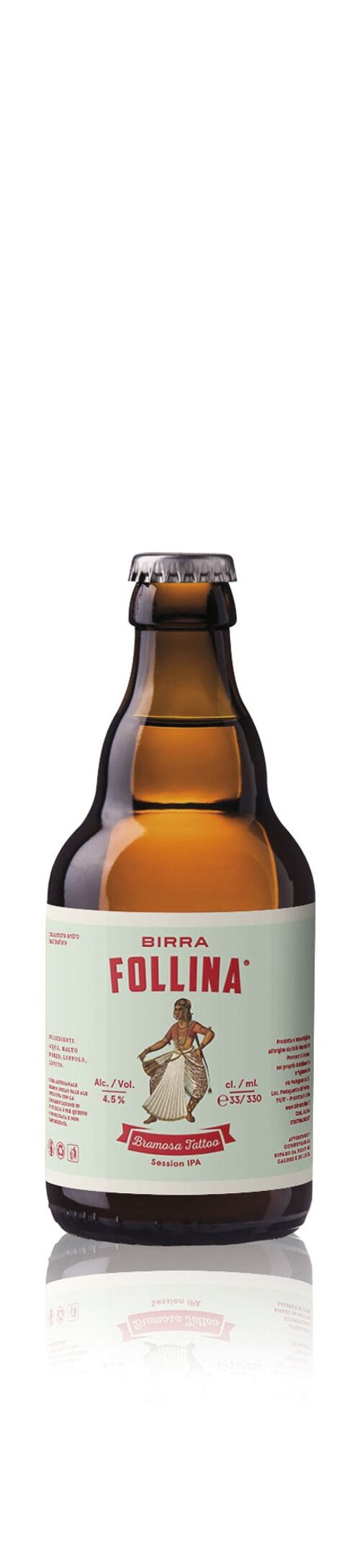 BRAMOSA TATTOO 33 cl - SESSION INDIA PALE ALE - bière blonde légère aux notes fruitées et amertume finale typique du style, idéale à l'apéritif