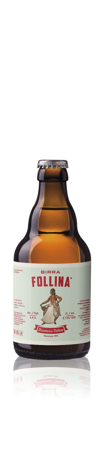 BRAMOSA TATTOO 33 cl - SESSION INDIA PALE ALE - bière blonde légère aux notes fruitées et amertume finale typique du style, idéale à l'apéritif 1
