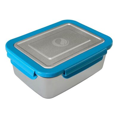 ECOtanka lunchBOX aus Edelstahl mit Verschlussrahmen (blau)