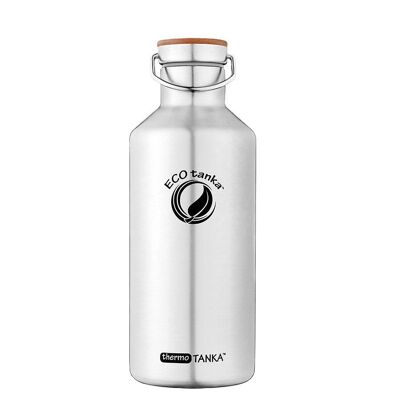 1.2l thermoTANKA ™ insulating stainless steel thermos bottle with stainless steel bamboo closure