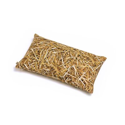 PAGLIA - cuscino imbottito con buccia di grano saraceno - 50x30 cm