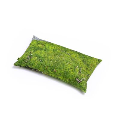MOSS - pillow filled with buckwheat husk - 50x30 cm