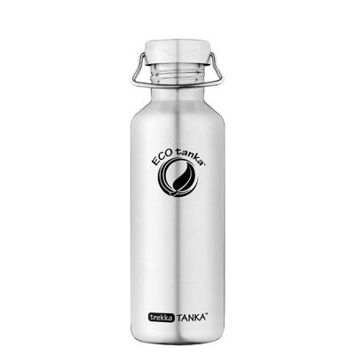 1,0l trekkaTANKA ™ stainless steel drinking bottle with stainless steel wave cap