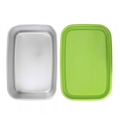 pocketBOX da 0,65l con coperchio in silicone verde per ECOtanka lunchBOX