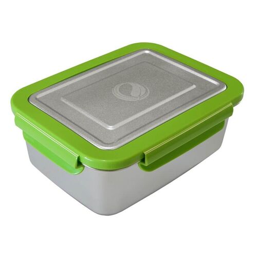 ECOtanka lunchBOX aus Edelstahl mit Verschlussrahmen (grün)
