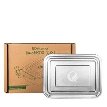 ECOtanka LunchBOX - Boîte à lunch en acier inoxydable de 2,0 l (couvercle et pot) 2