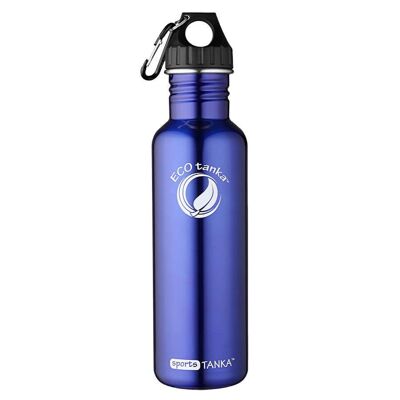 0.8l sportsTANKA ™ stainless steel drinking bottle with poly-loop closure - blue