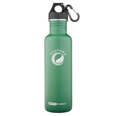 0.8l sportsTANKA ™ stainless steel drinking bottle with poly-loop closure - retro green