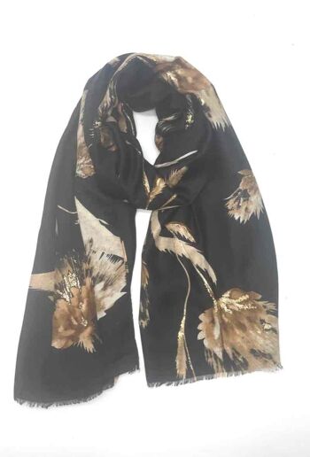 HH-34 noir noir Foulards brillant 1