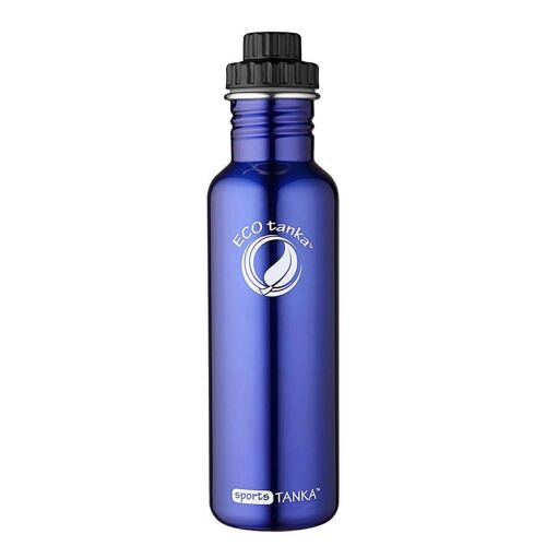 0,8l sportsTANKA™ Edelstahl Trinkflasche mit Reduzier-Verschluss - Blau