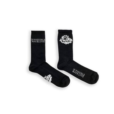 IPML ALL-OVER SPONGE SOCKS black