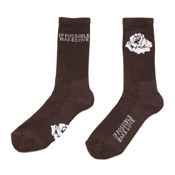 CHAUSSETTES EPONGE IPML MARRON 2