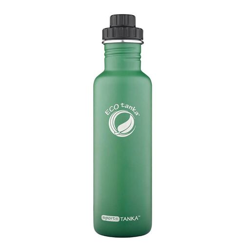 0,8l sportsTANKA™ Edelstahl Trinkflasche mit Reduzier-Verschluss - Retro Gruen