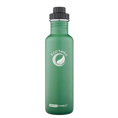 Bouteille en acier inoxydable SportsTANKA ™ de 0,8 L avec bouchon réducteur - Vert rétro