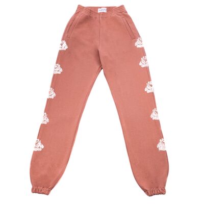 POWDER PINK/WHITE ROSES PANTS