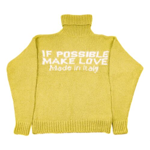 IPML JACQUARD SWEATER yellow