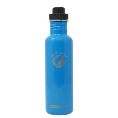 Botella para beber de acero inoxidable sportsTANKA ™ de 0,8 l con tapón reductor - Azul cielo