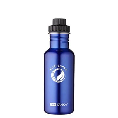 0.6l miniTANKA ™ stainless steel drinking bottle with reducing cap - blue