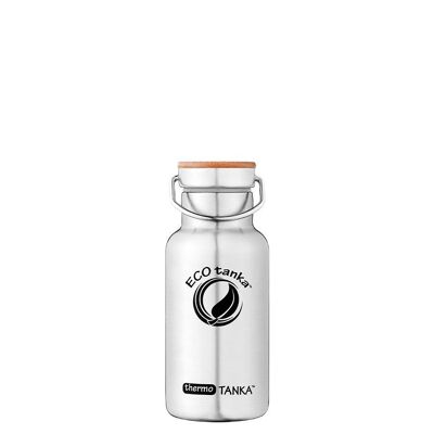 0.35l thermoTANKA ™ insulating stainless steel thermos bottle with stainless steel bamboo closure