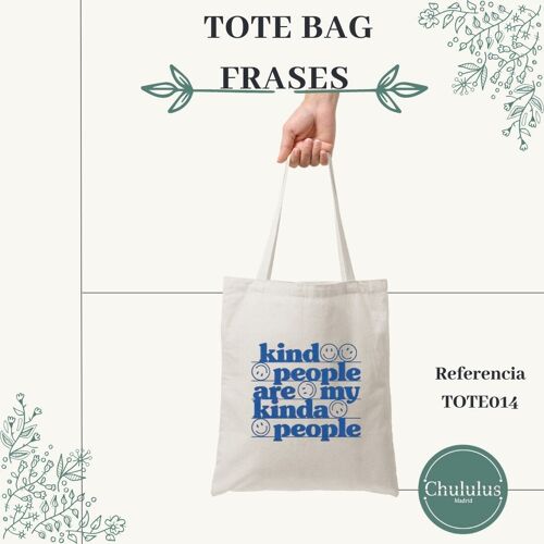 Tote bag Kinda people