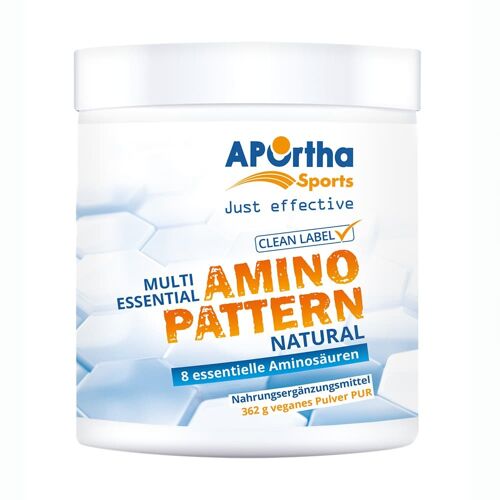 APOrtha Sports Amino Pattern Pulver PUR - NATURAL- 362 g veganes Pulver