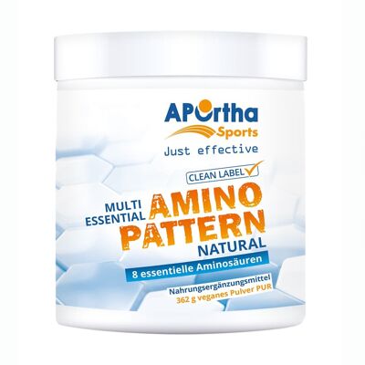 APortha Sports Amino Pattern Powder PUR - NATURAL- 362 g di polvere vegana