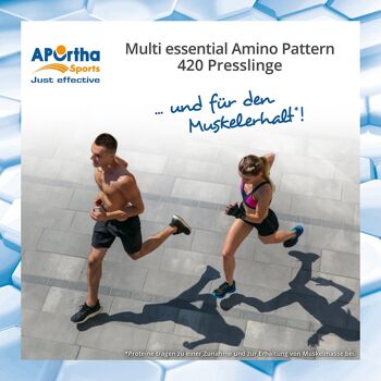 APOrtha Sports Amino Pattern Acides aminés essentiels - 420 Compacts végétaliens 8