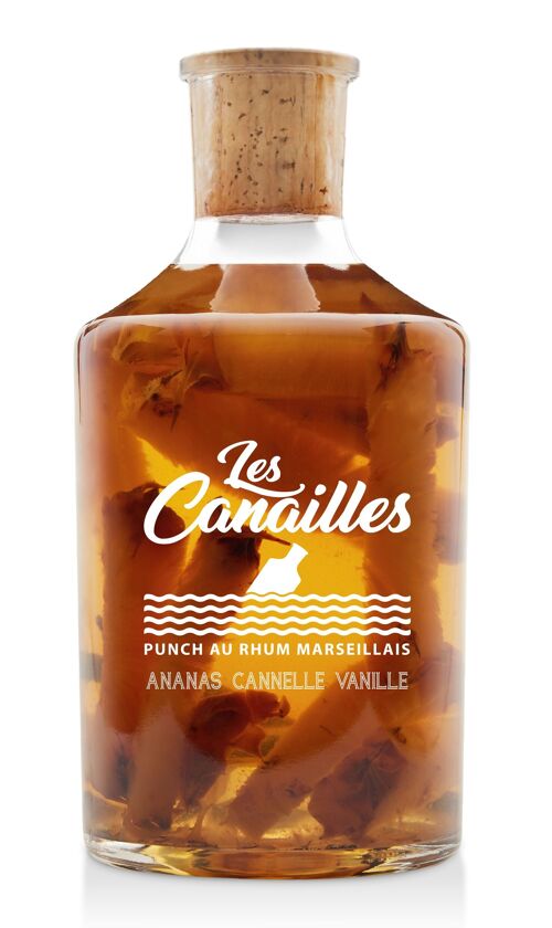 rhum arrrangé Ananas Cannelle Vanille 32° + 1 coffret