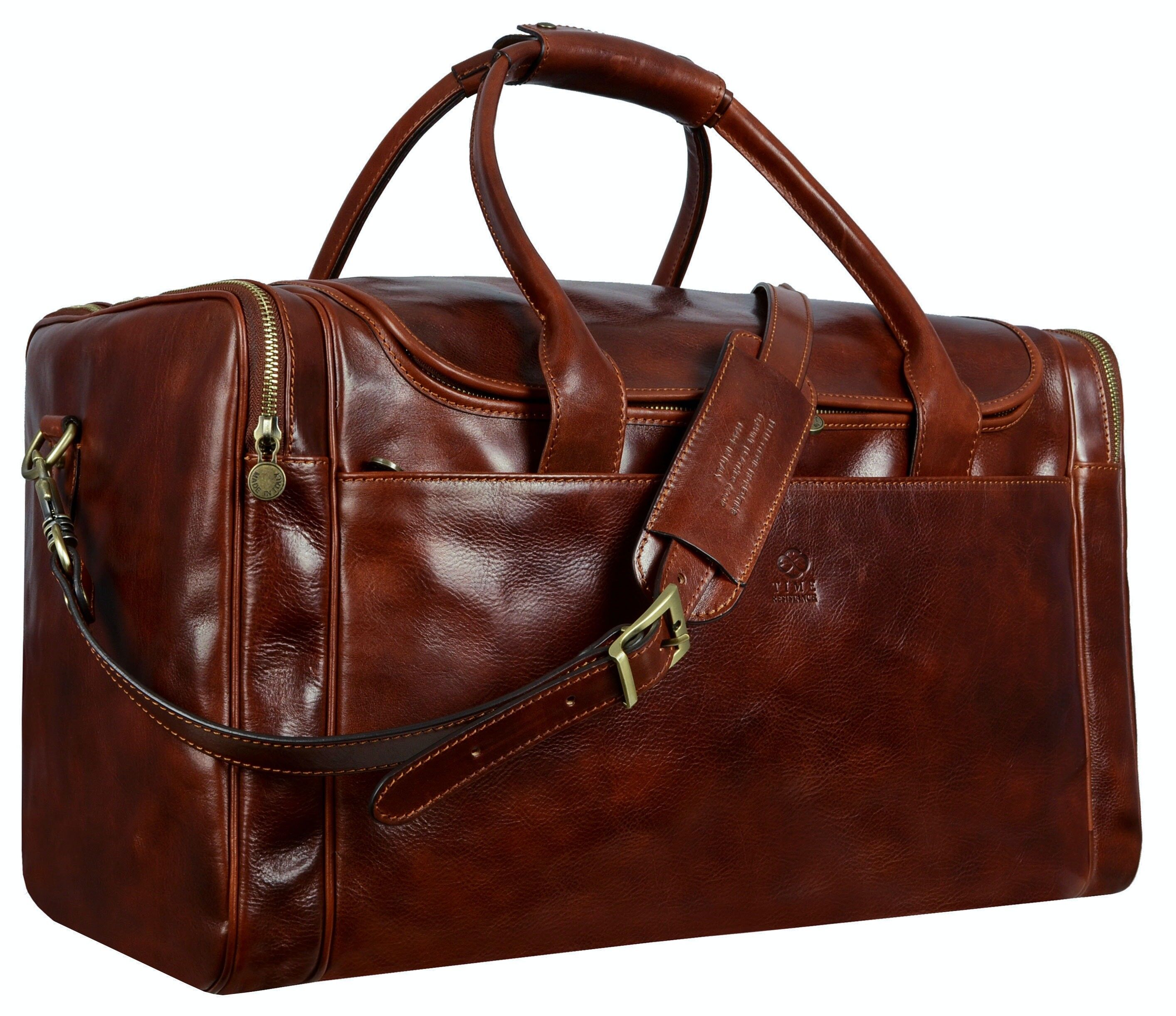 Achat Grand sac polochon en cuir italien Le Guide du voyageur